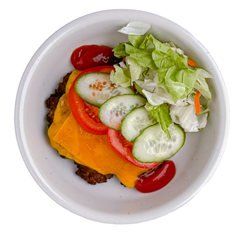 Beef Burger Bowl without Bun