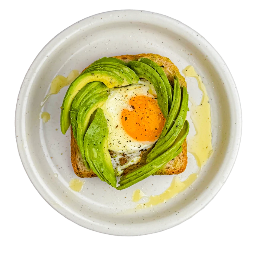 Fit avocado toast with egg