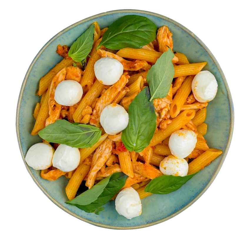 Penne with Chicken and Red Pesto