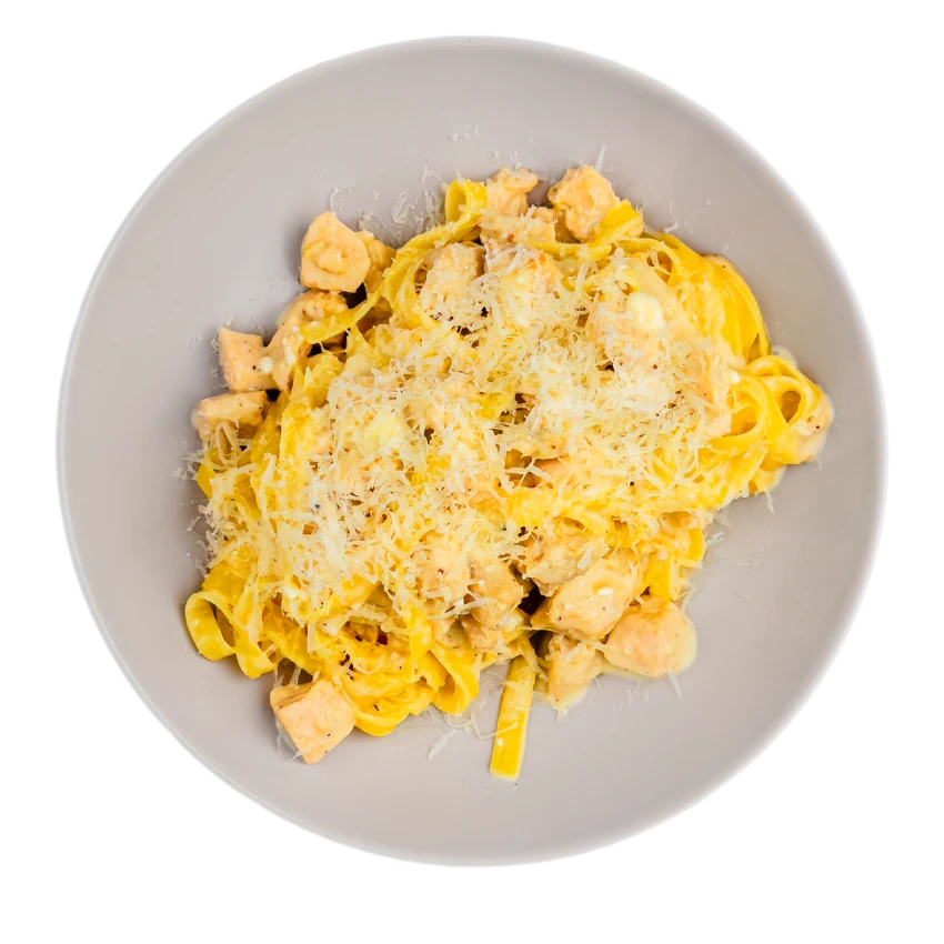 Tagliatelle Alfredo with chicken
