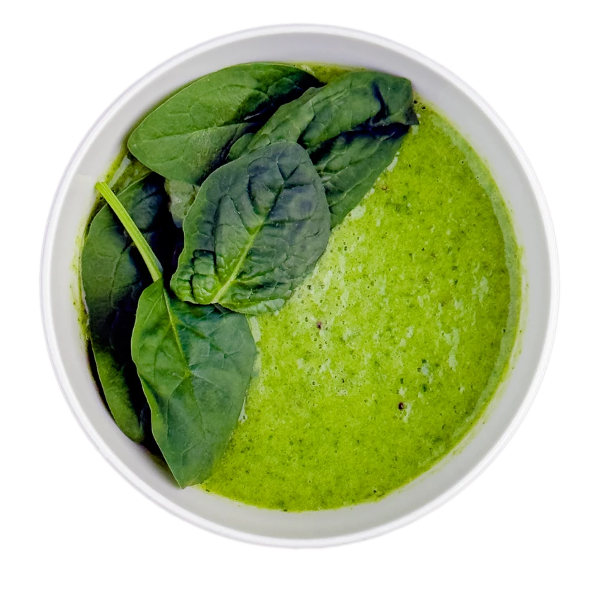 Spring spinach, kiwi and banana smoothie