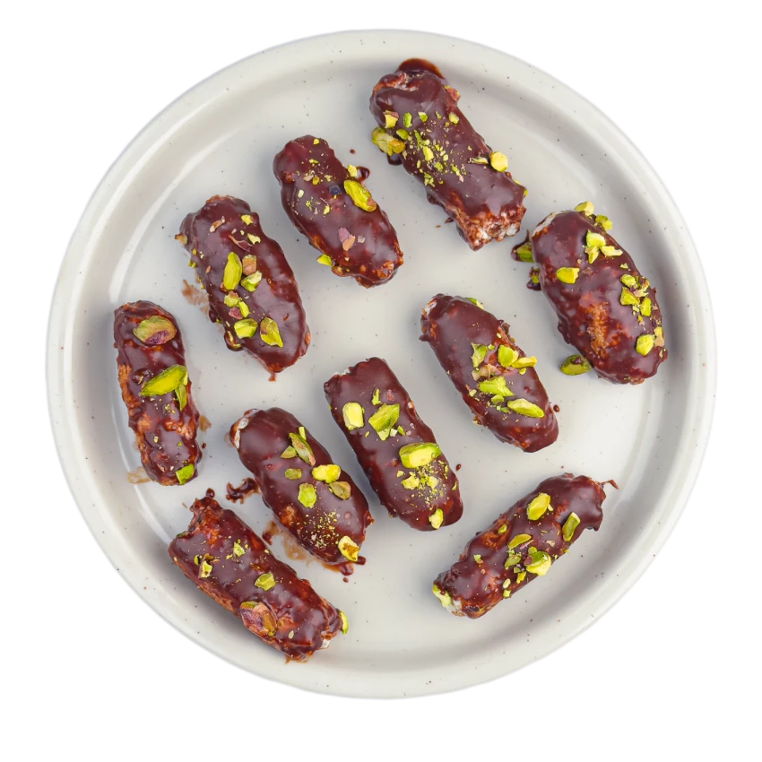Quark sticks in chocolate