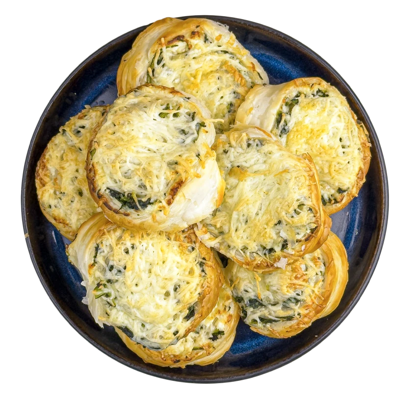 Spinat-Käse-Schnecken