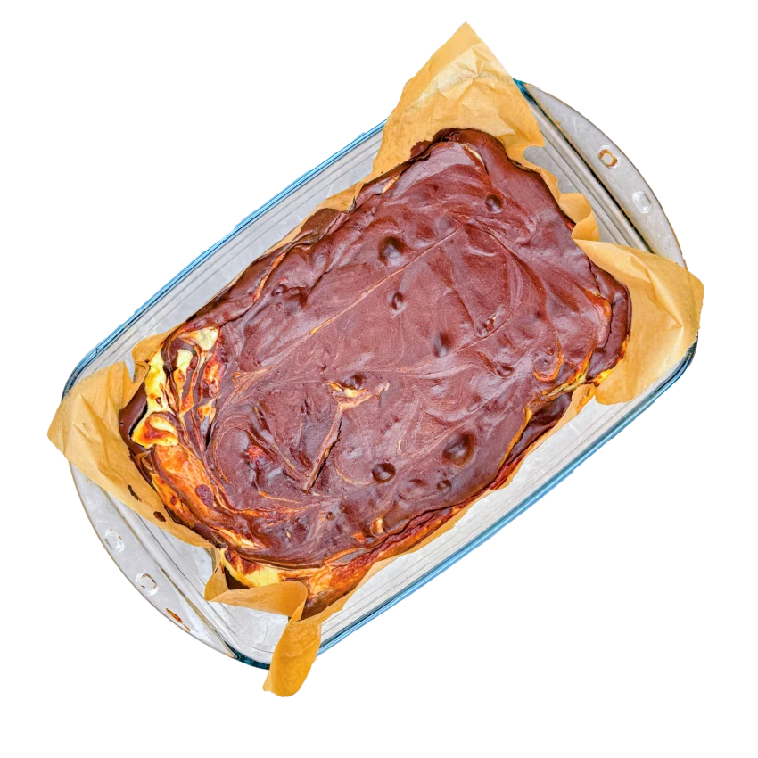 Gesunde Cheesecake-Brownies