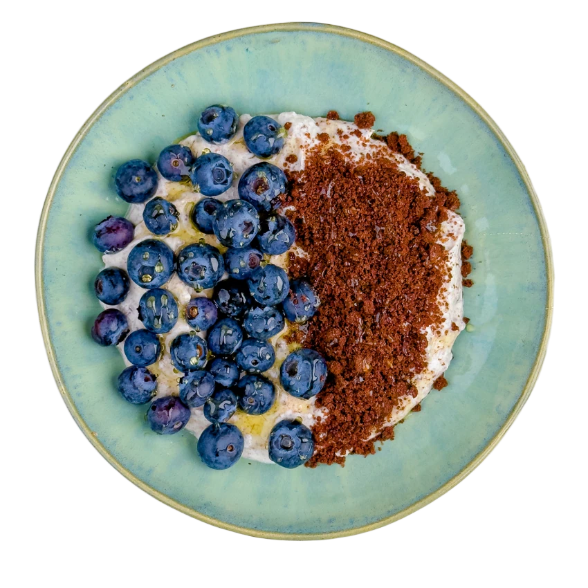 Breakfast Bowl with Quark and Blueberries
