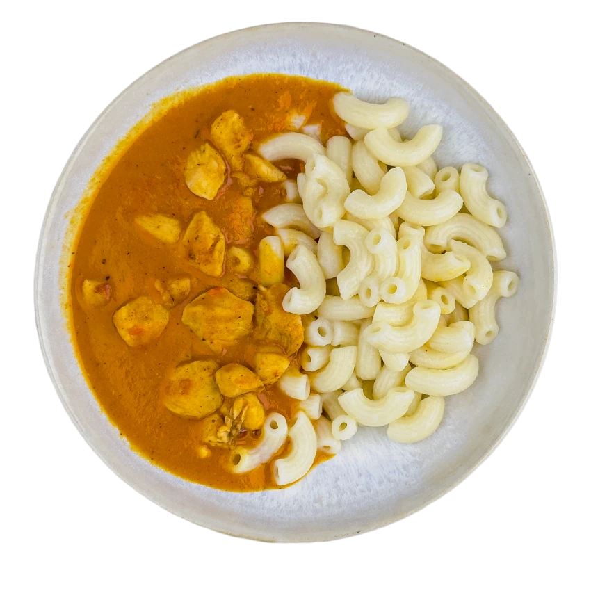 Healthy Chicken Paprika with Elbow Macaroni