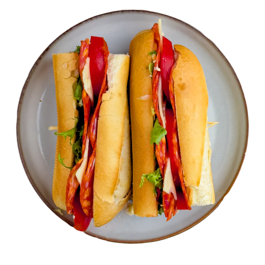 Chorizo Sandwich with Tomatoes and Cheese