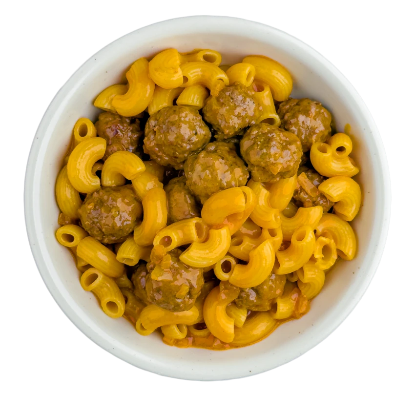 Tomato Sauce with Meatballs and Macaroni