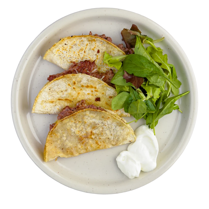 Beef skillet tacos