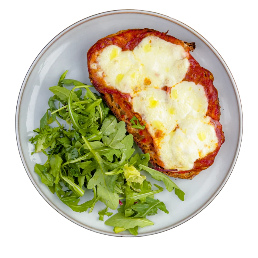 Pizza Bread with Salami