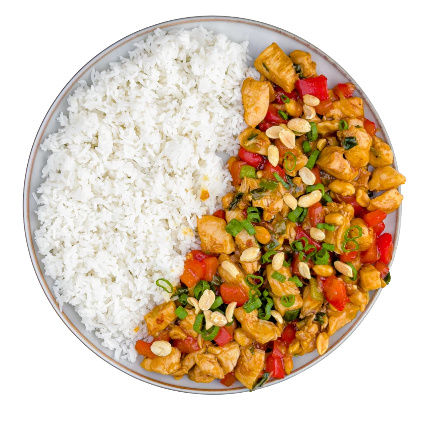 Kuřecí Kung Pao s rýží