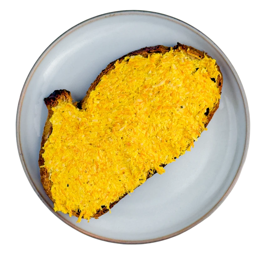 Carrot Spread on Bread