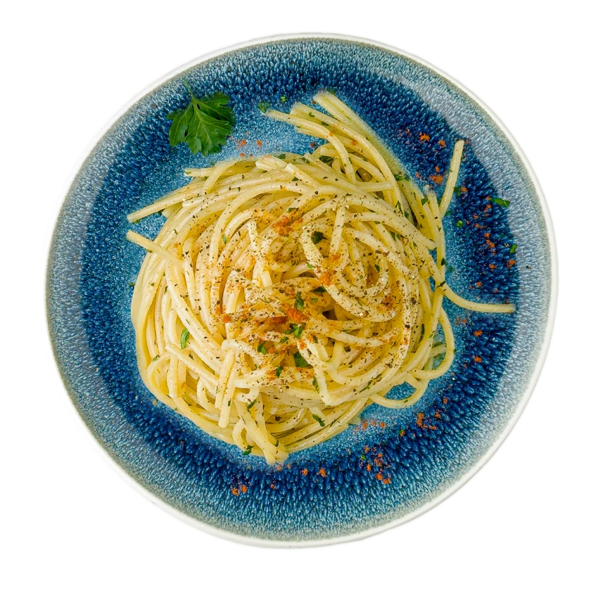 Spaghetti With Garlic, Olive Oil And Chili Peppers