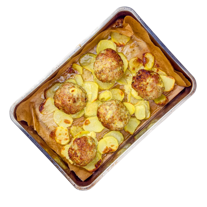 Pork Patty with Potatoes