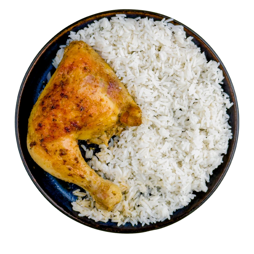 Roasted Chicken Thighs With Rice