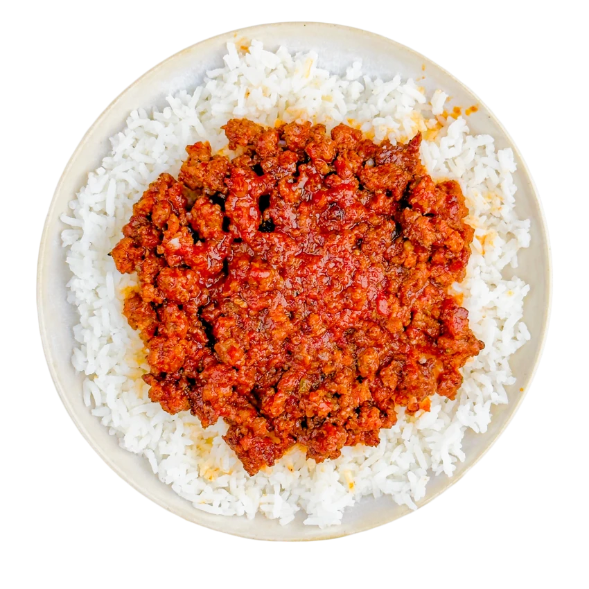 Crispy Beef With Rice