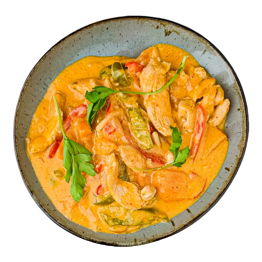Red Curry with Chicken and Sweet Potatoes