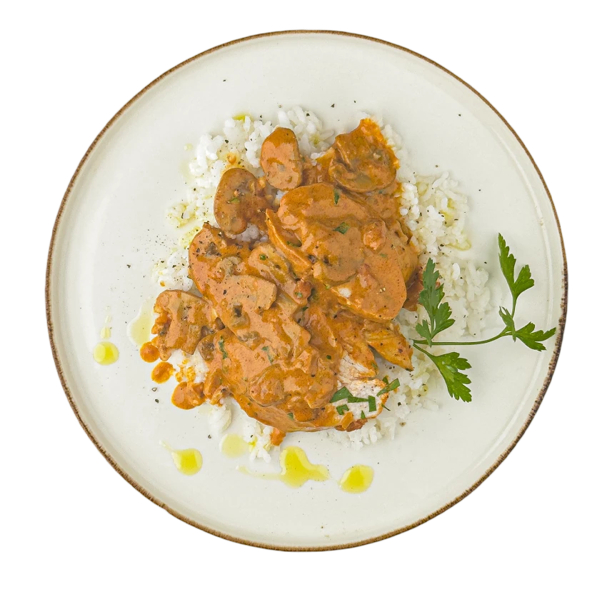 One-Pot Chicken Breast Stroganoff With Rice