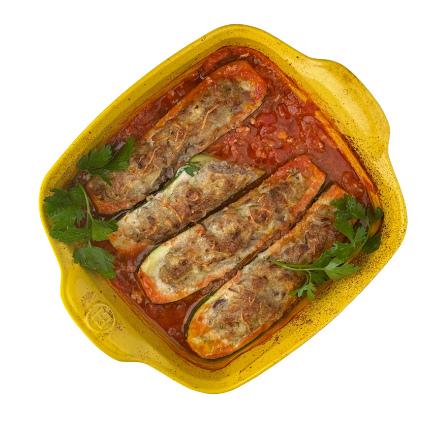 Pork-Stuffed Zucchini Boats
