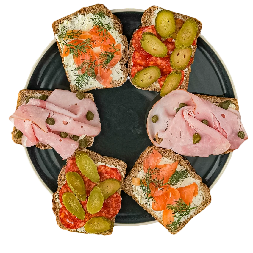 Open-Faced Sandwich Platter