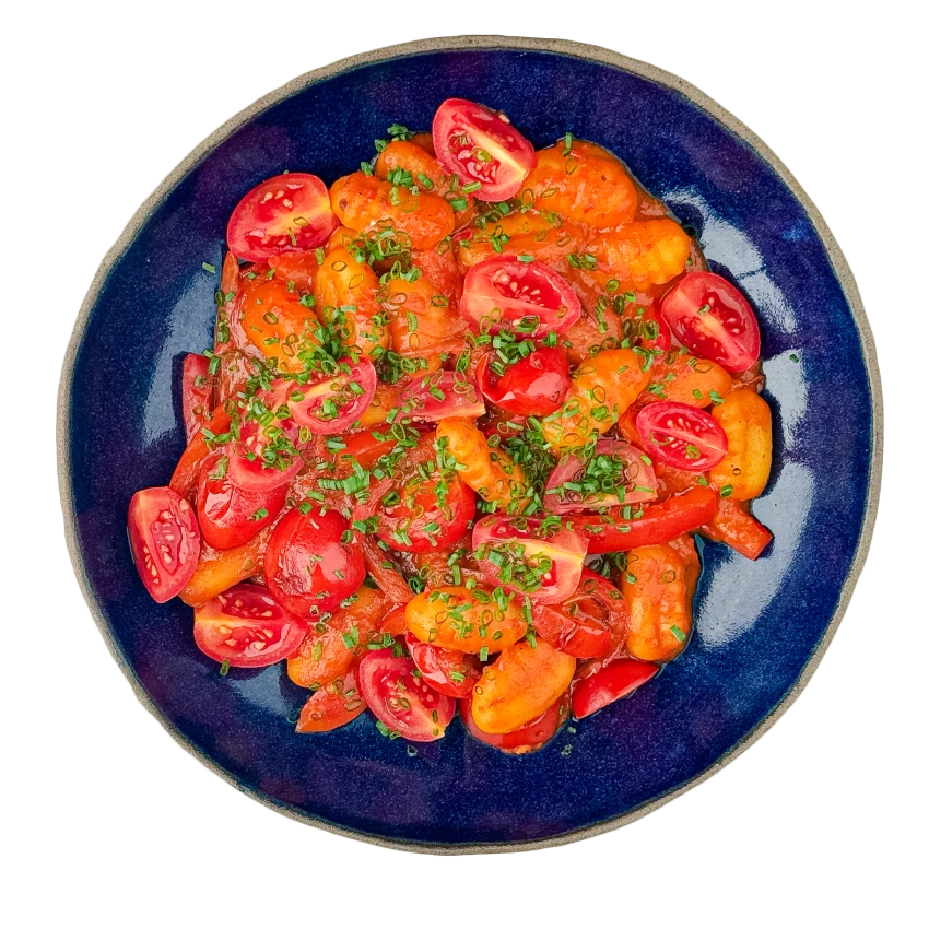 Pan Roasted Vegetable Stew with Gnocchi