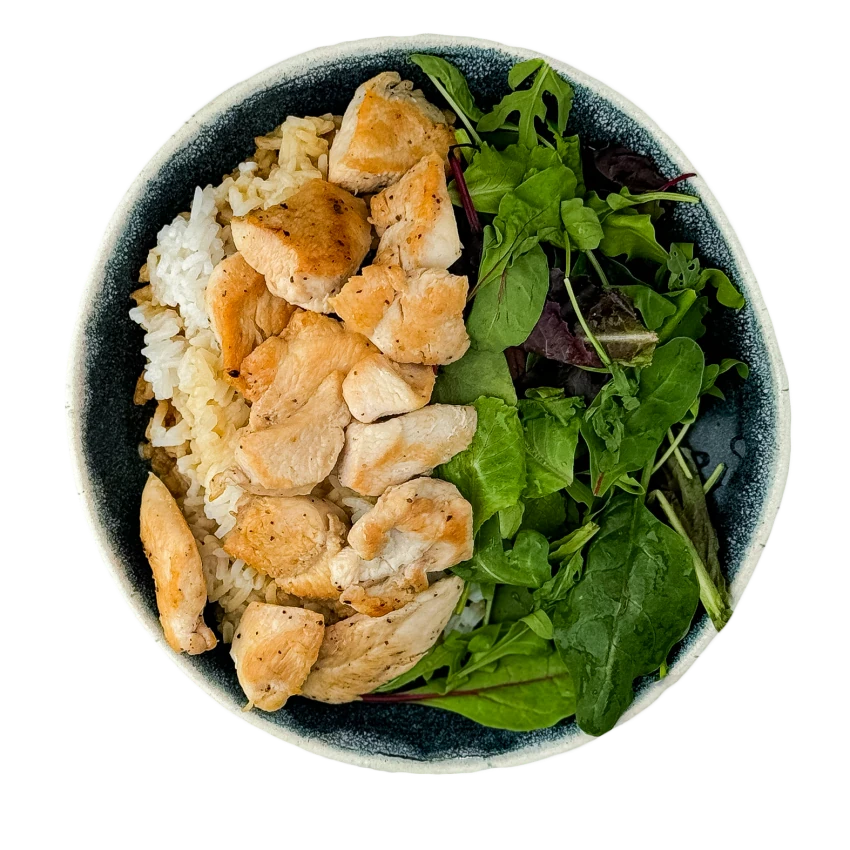 Chicken Breast with Rice and Soy-Butter Sauce