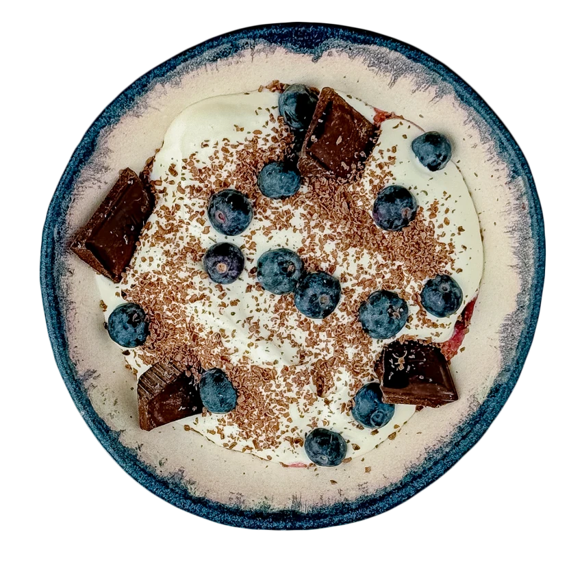 Homemade Whipped Sweet Quark with Fruits