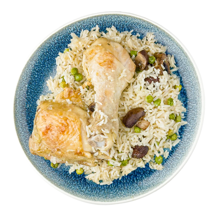 Creamy Chicken Pilaf with Mushrooms