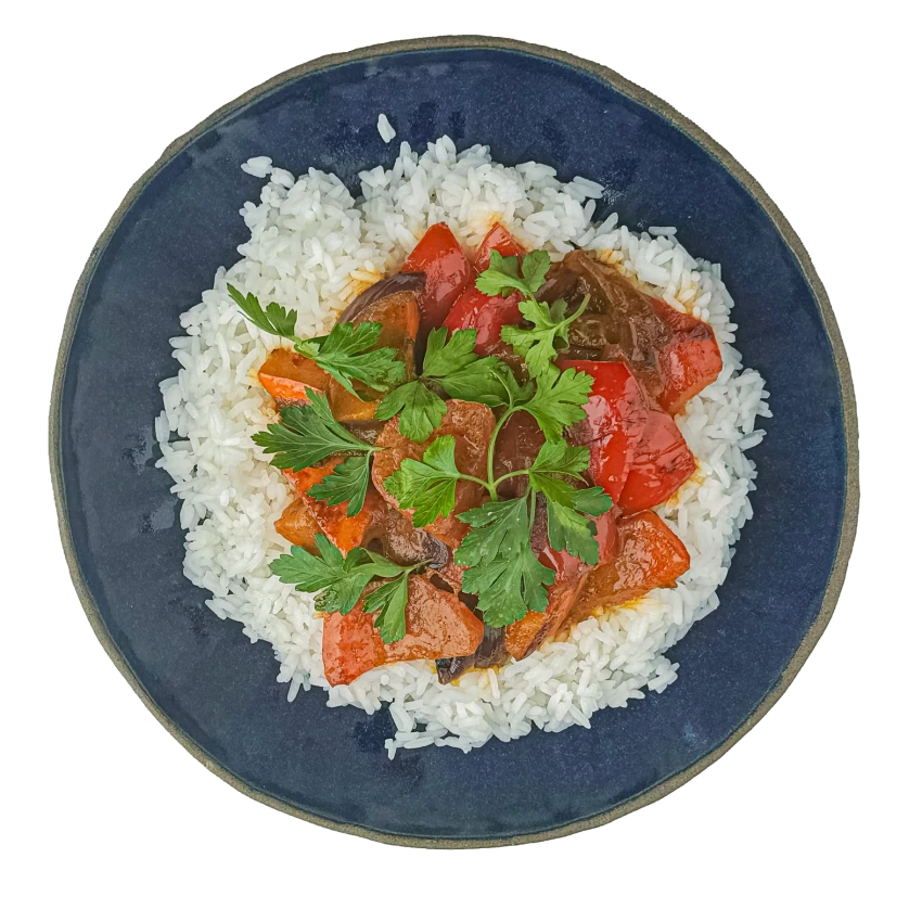 Pumpkin Curry with Rice