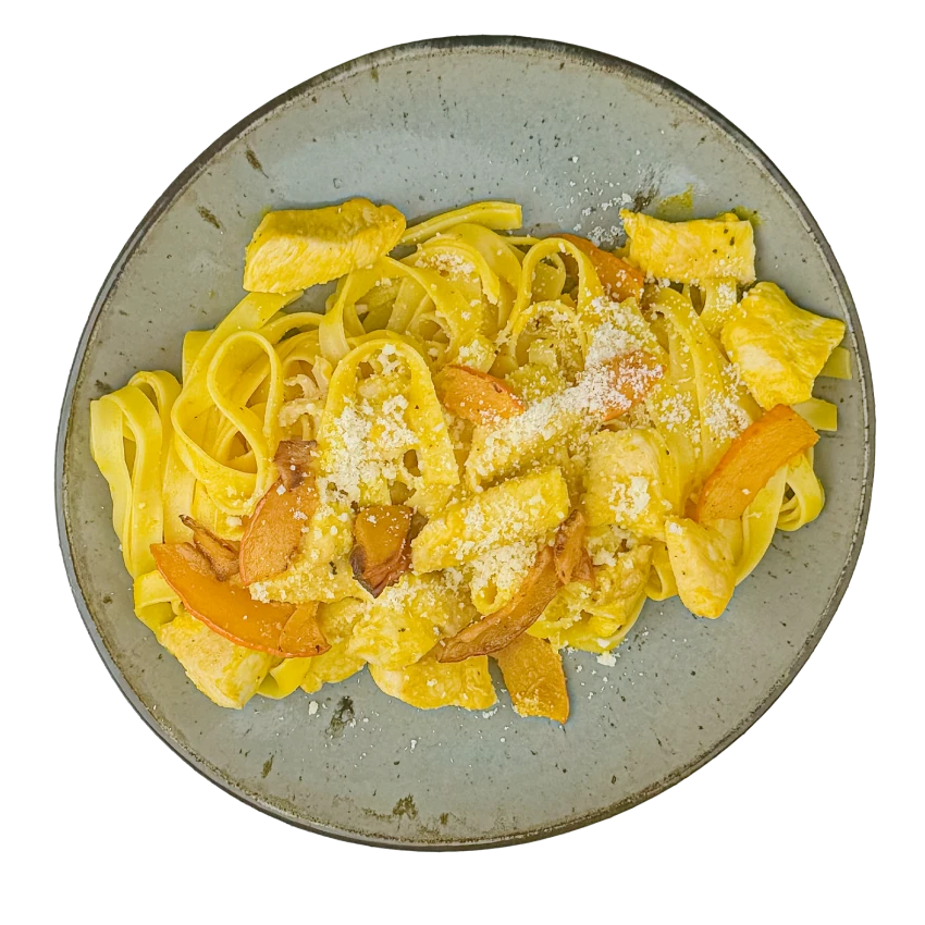 Pumpkin Tagliatelle with Chicken
