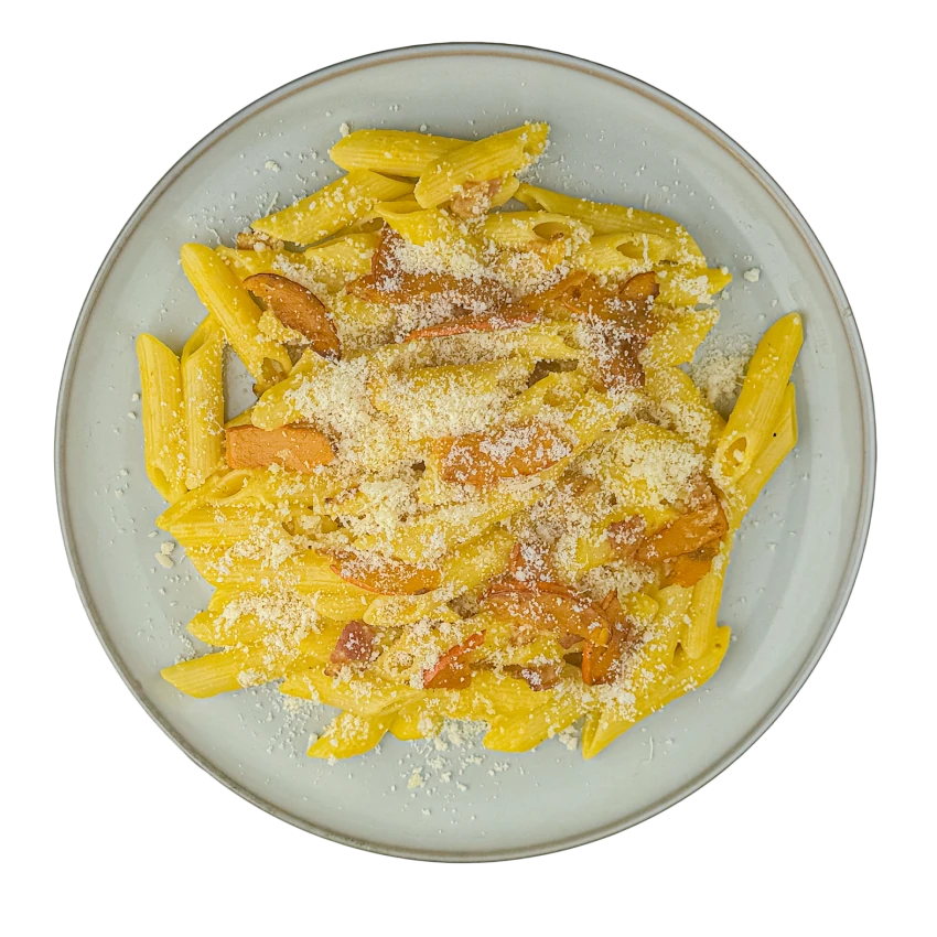 Pumpkin Penne with Bacon