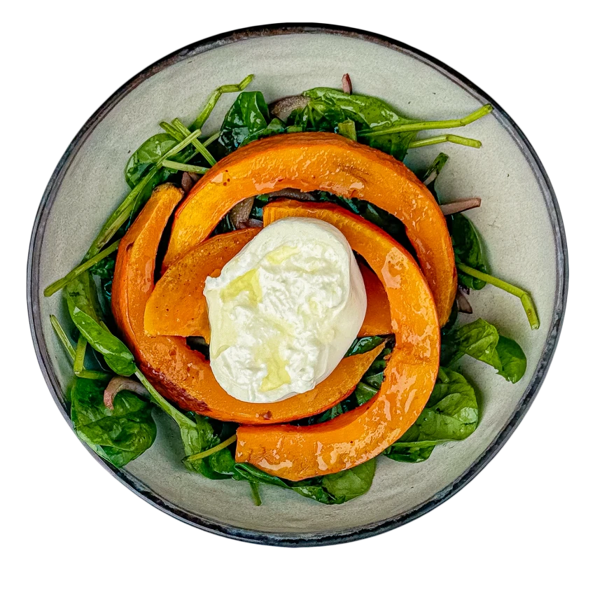 Roasted Pumpkin With Burrata