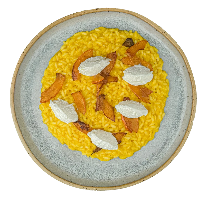 Pumpkin Risotto With Ricotta