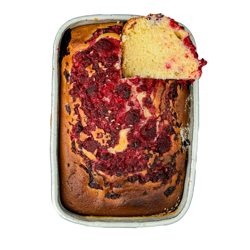 Bublanina with Raspberries
