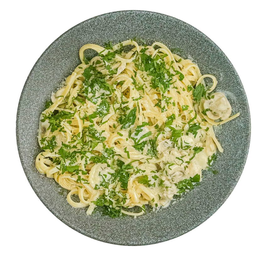 Spaghetti Mit Cremiger Pilzrahmsauce