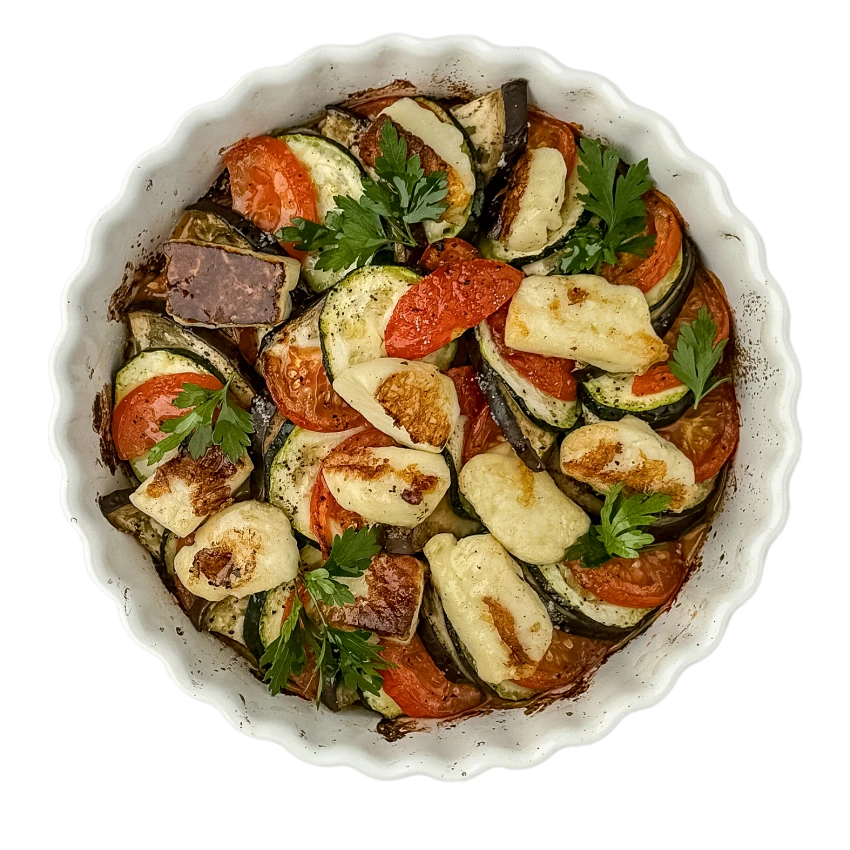 Ratatouille mit Halloumi-Käse