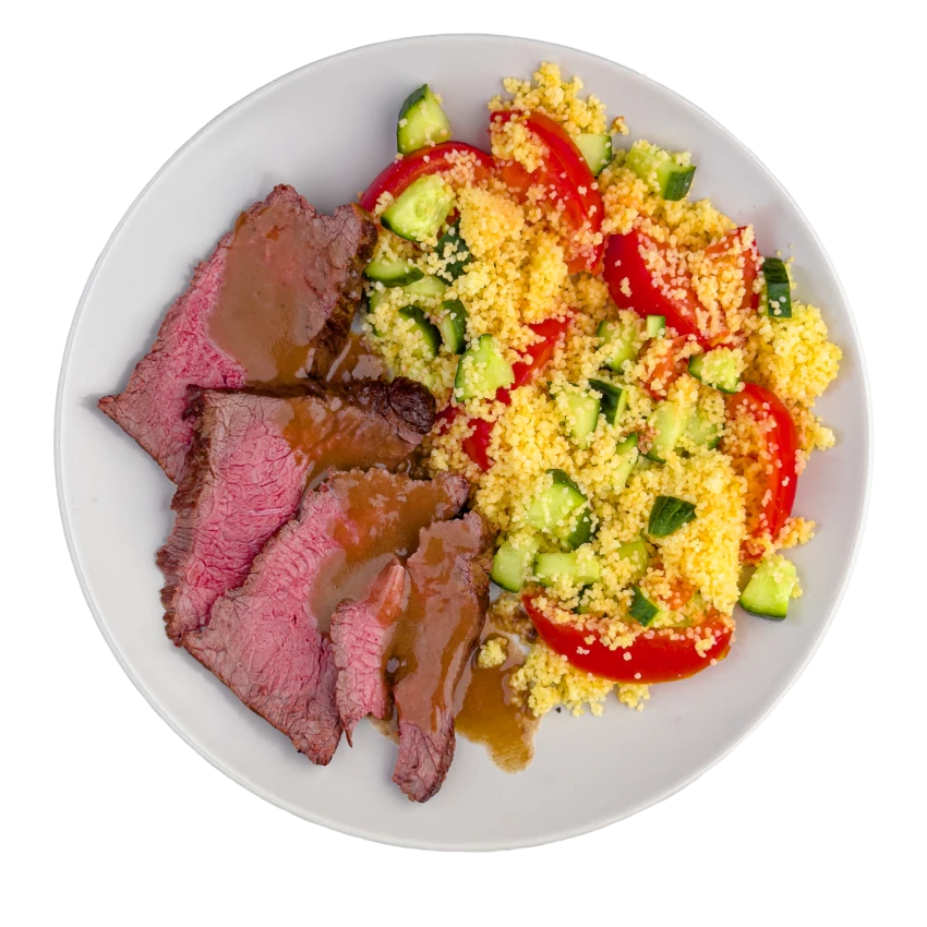 Roast Beef with Couscous Salad