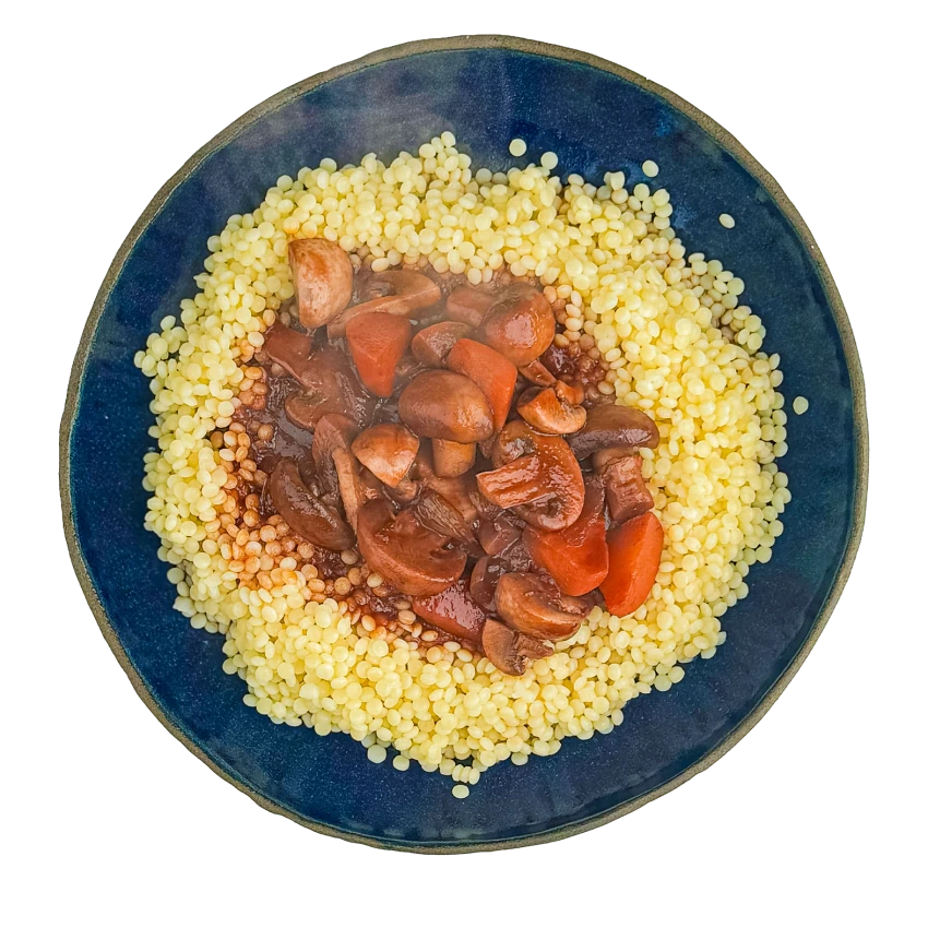 Vegetarian Bourguignon With Pasta