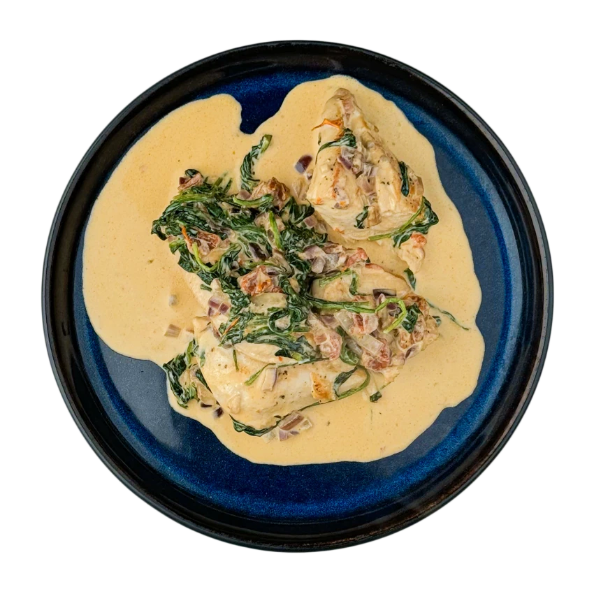 Chicken Breast with Creamy Spinach