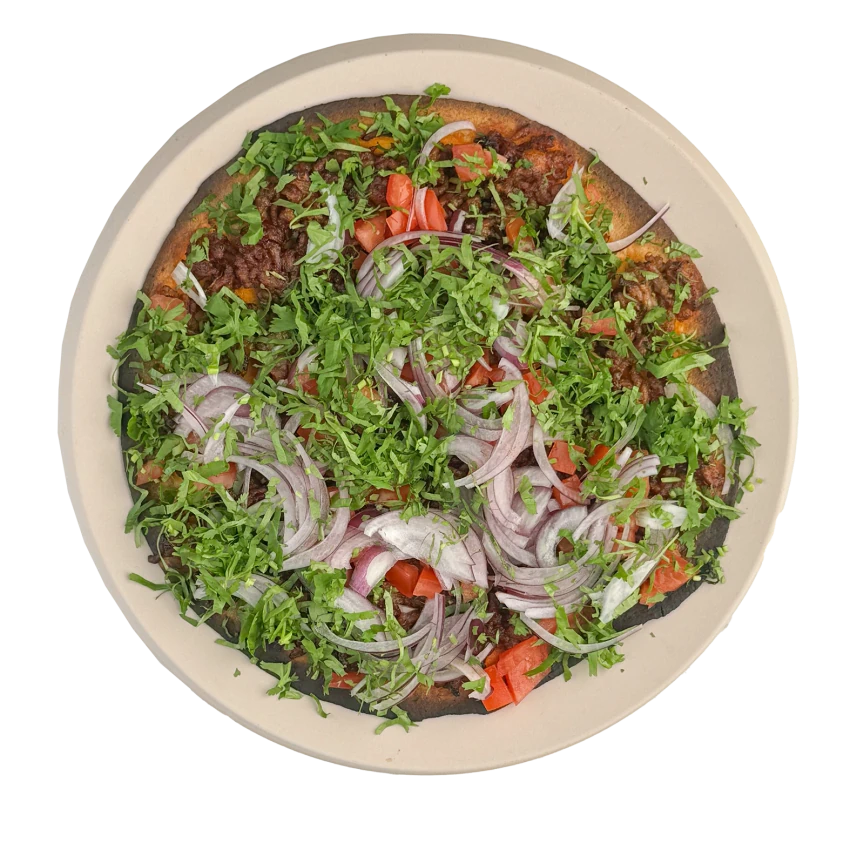 Tortilla Pizza With Beef