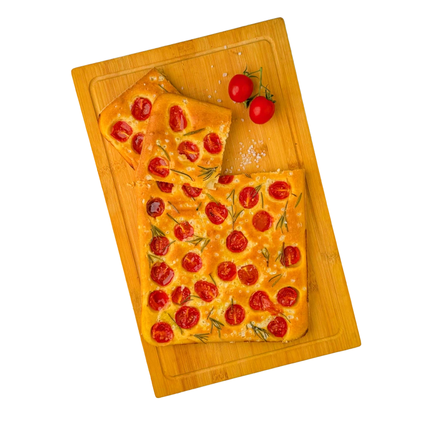 Quick Focaccia with Cherry Tomatoes