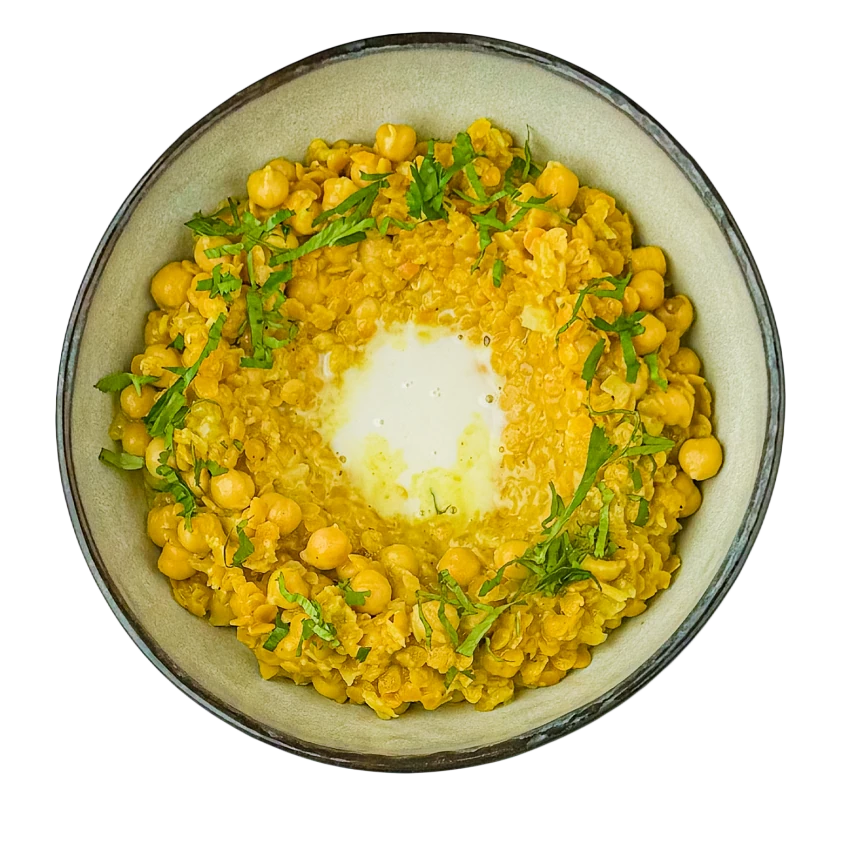 Lentil and Chickpea Dhal