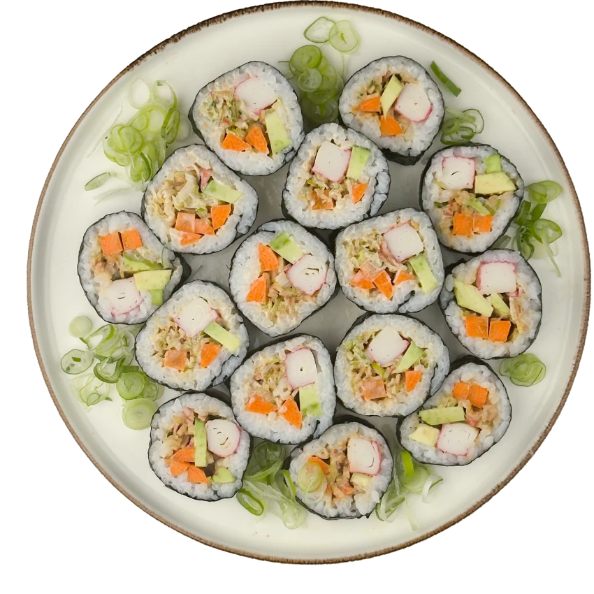 Kimbap with Crab Sticks