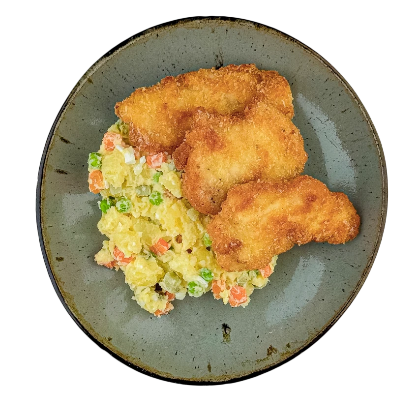Fried Schnitzel with Potato Salad