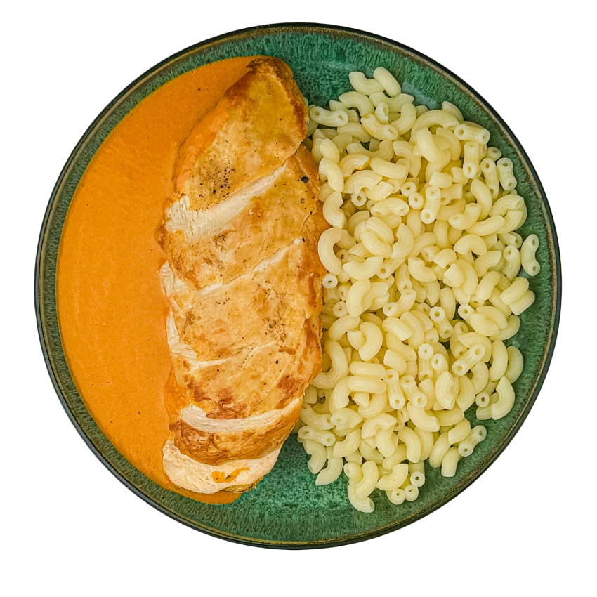 Chicken Paprikash with Elbow Macaroni