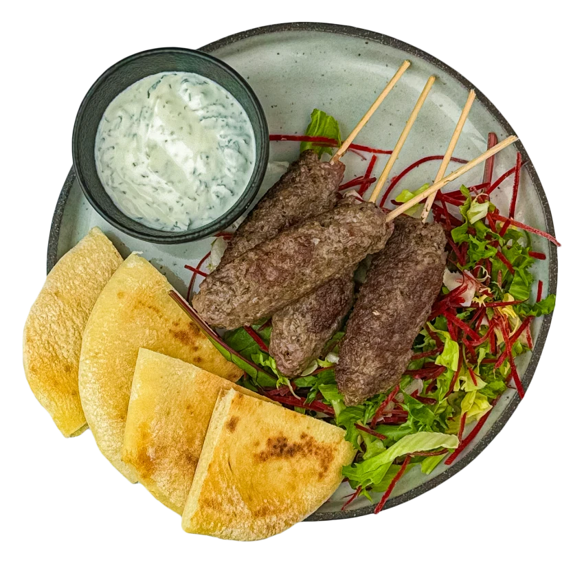 Kebab with Mint Yogurt