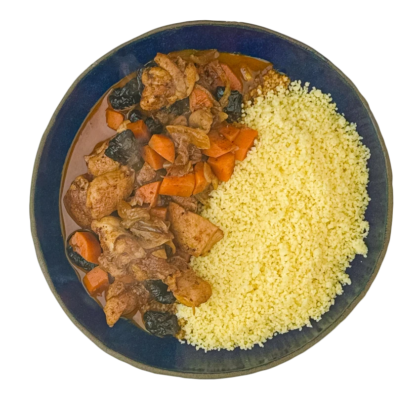 Braised Chicken Tagine With Couscous