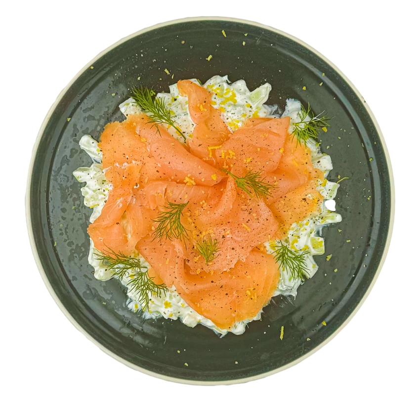 Smoked Salmon Carpaccio With Cucumber