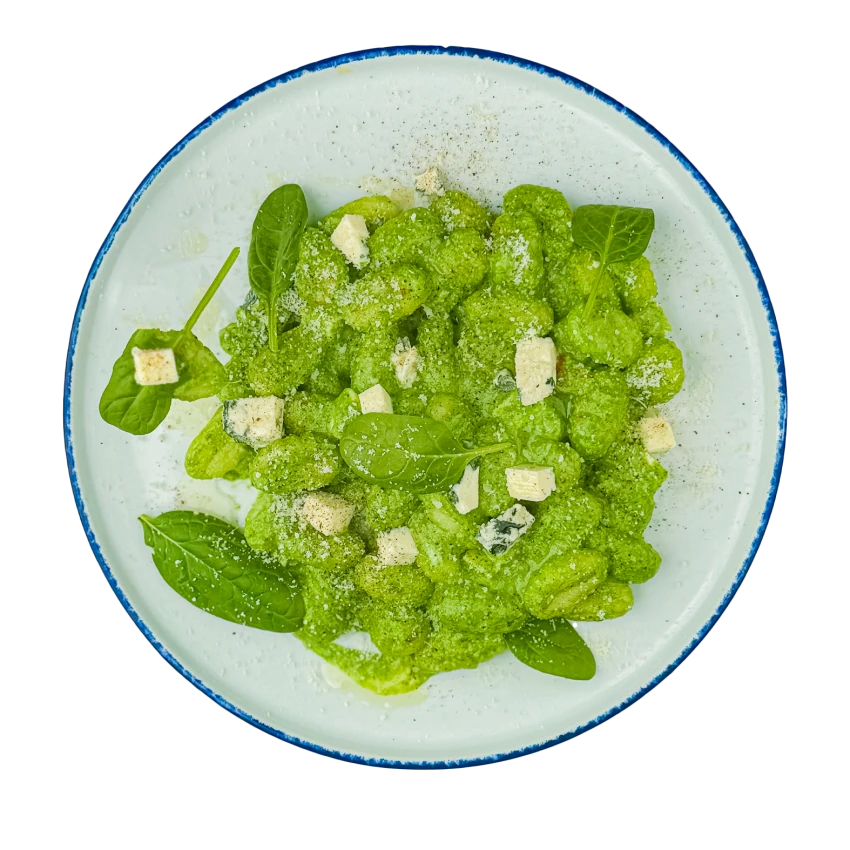 Spinach Gnocchi with Blue Cheese