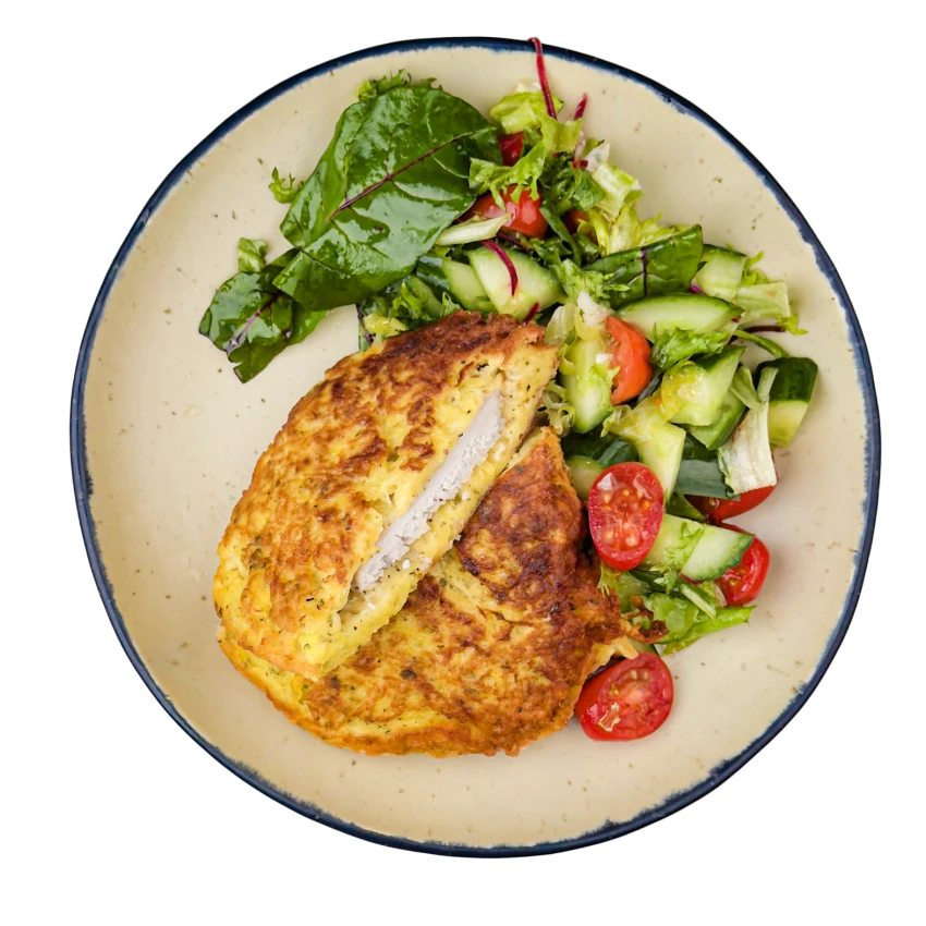 Ondráš-Style Pork Roast Cutlet With Side Salad